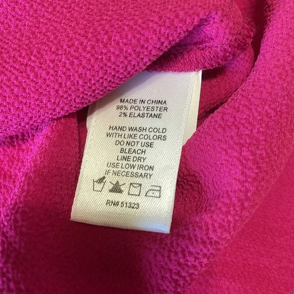 Cece NWT ruffle blouse pink cap sleeve size small - Picture 7 of 8